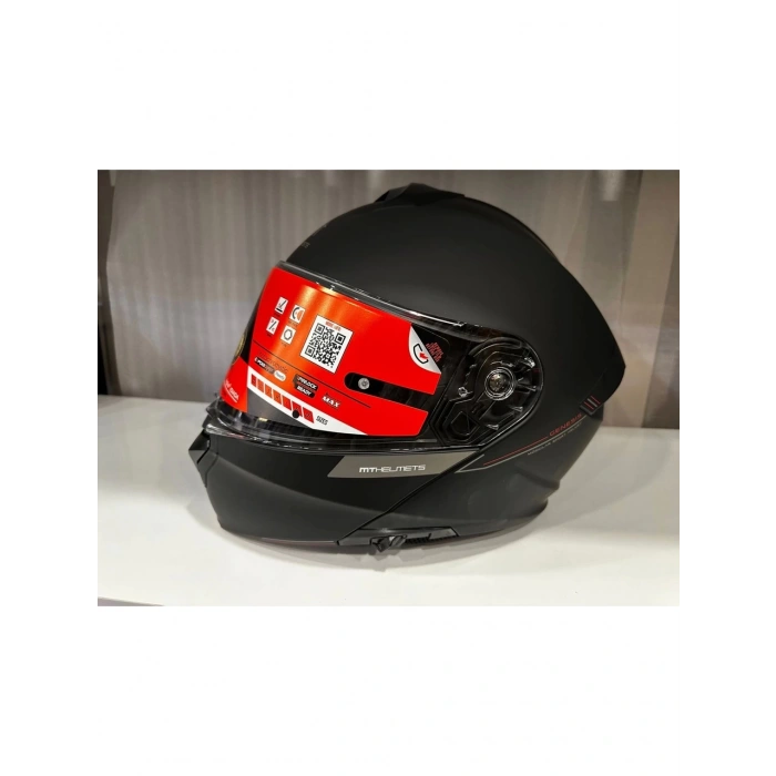Mt Helmets Kask mt Genesis Sv A2 Çene Açılır Mat Siyah