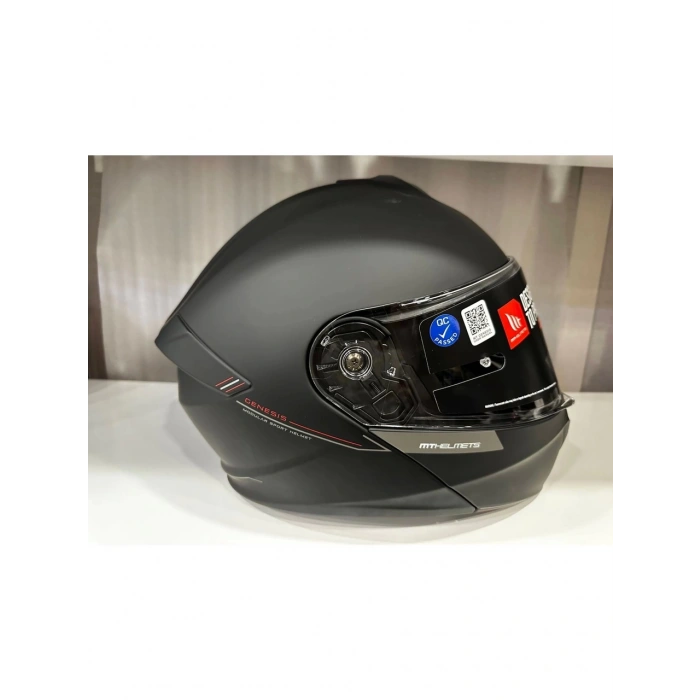 Mt Helmets Kask mt Genesis Sv A2 Çene Açılır Mat Siyah