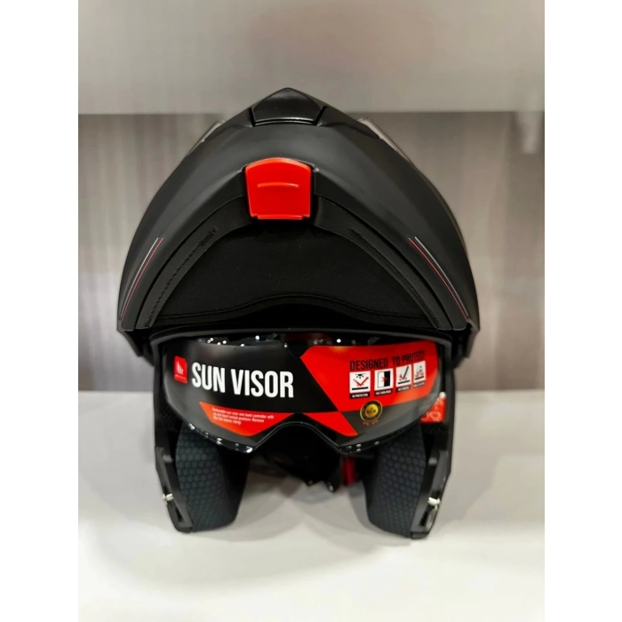 Mt Helmets Kask mt Genesis Sv A2 Çene Açılır Mat Siyah