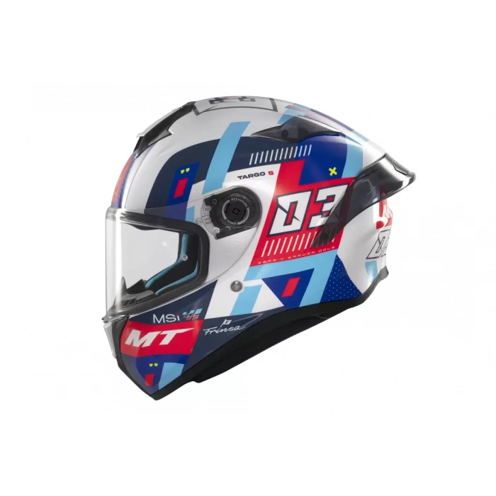 Mt Helmets Kask mt Helmets Targo S D7 Mavi Sergio Garcıa