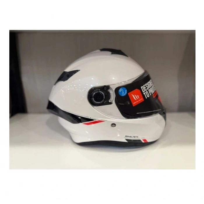 Mt Helmets Kask mt Helmets Targo S Solid Parlak Beyaz