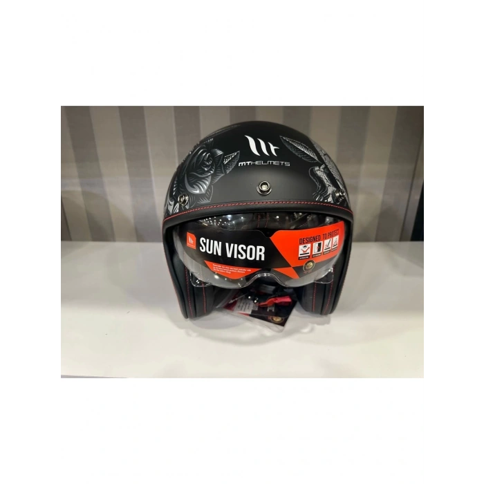 Mt Helmets Kask mt Lemans 2 Sv Breakout B2 Mat Şeffaf Vizörlü