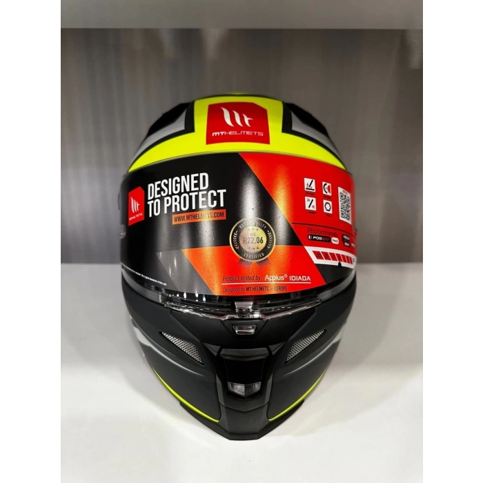 Mt Helmets Kask mt Revenge 2 S Hatax C3 Mat Yellow