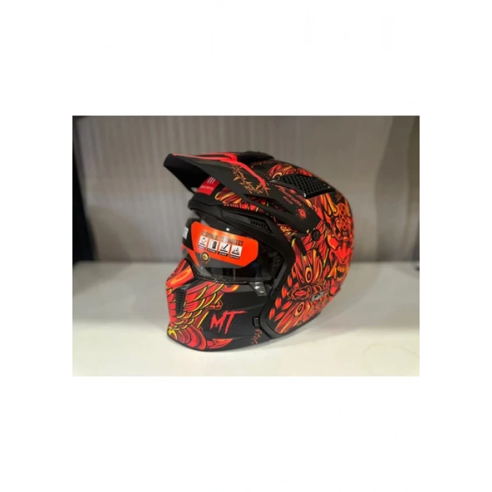 Mt Helmets Kask mt Streetfighter Sv S Hellish B5 Mat Turuncu