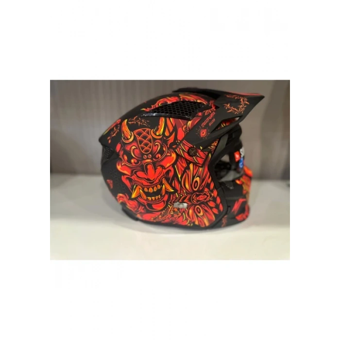 Mt Helmets Kask mt Streetfighter Sv S Hellish B5 Mat Turuncu