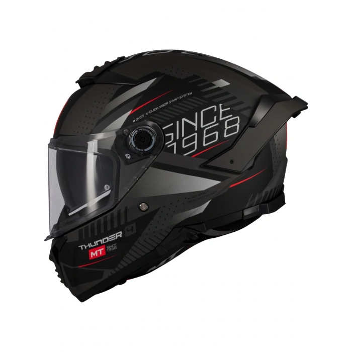 Mt Helmets Kask mt Thunder 4 Sv Luminence D1 Mat Gri/siyah