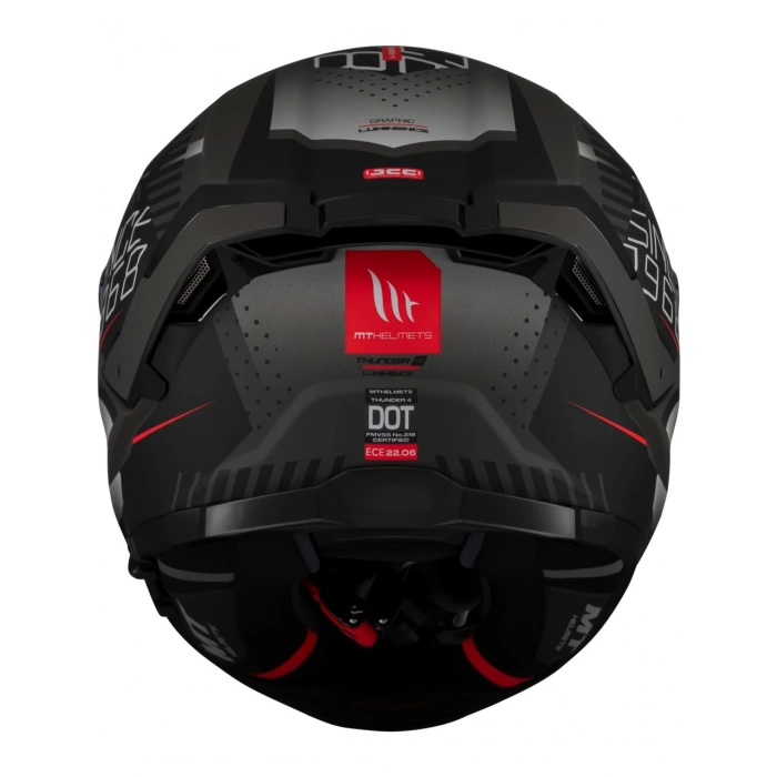 Mt Helmets Kask mt Thunder 4 Sv Luminence D1 Mat Gri/siyah