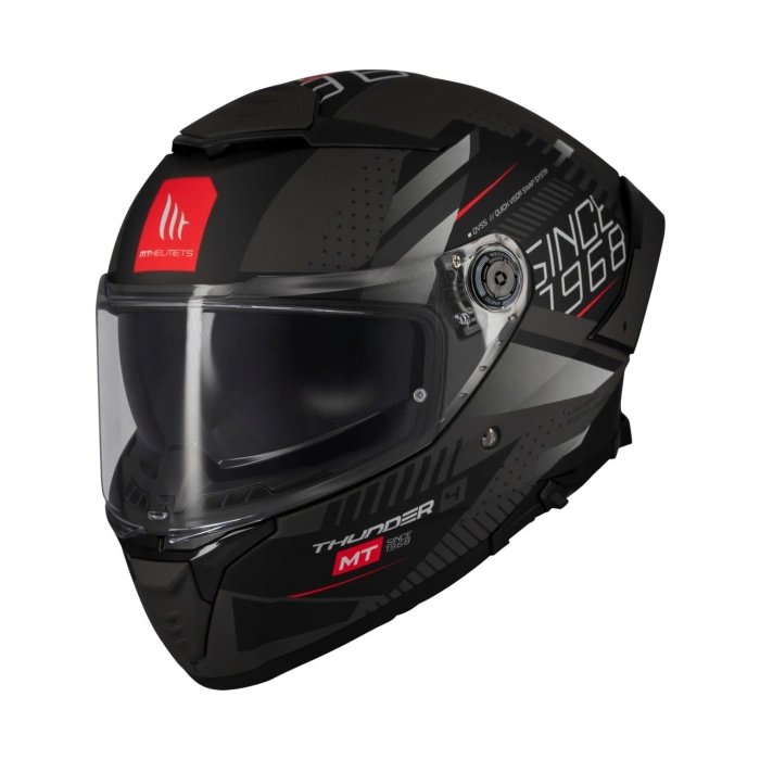 Mt Helmets Kask mt Thunder 4 Sv Luminence D1 Mat Gri/siyah
