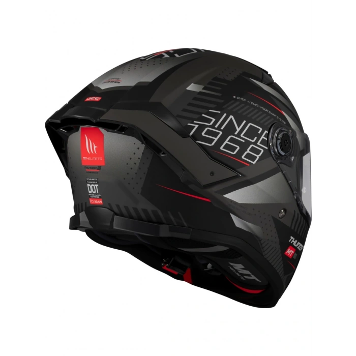 Mt Helmets Kask mt Thunder 4 Sv Luminence D1 Mat Gri/siyah