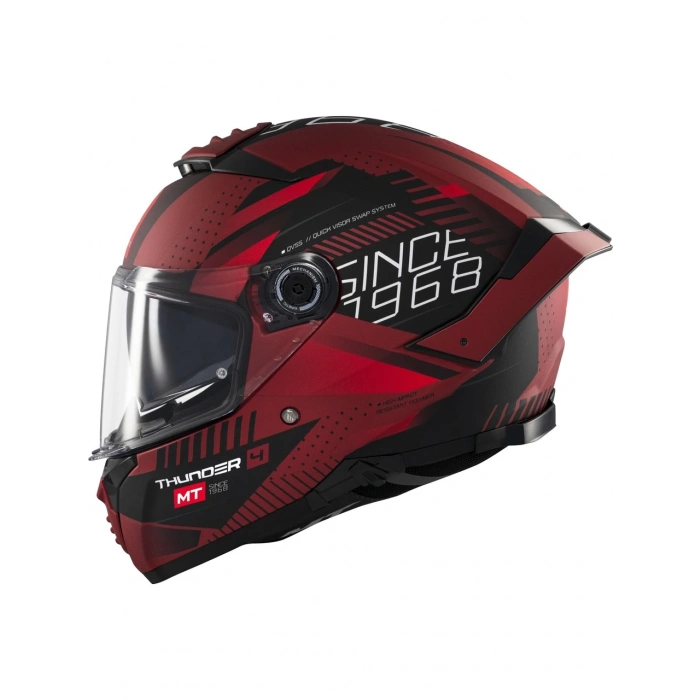 Mt Helmets Kask mt Thunder 4 Sv Luminence D5 Mat Kırmızı