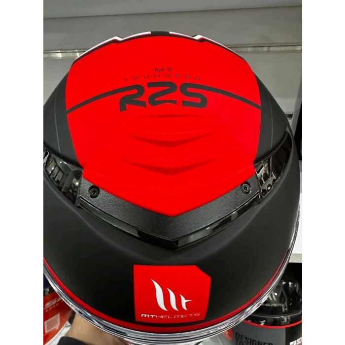 Mt Helmets Kask mt Thunder 4 Sv R25 B5 Mat Siyah/kırmızı