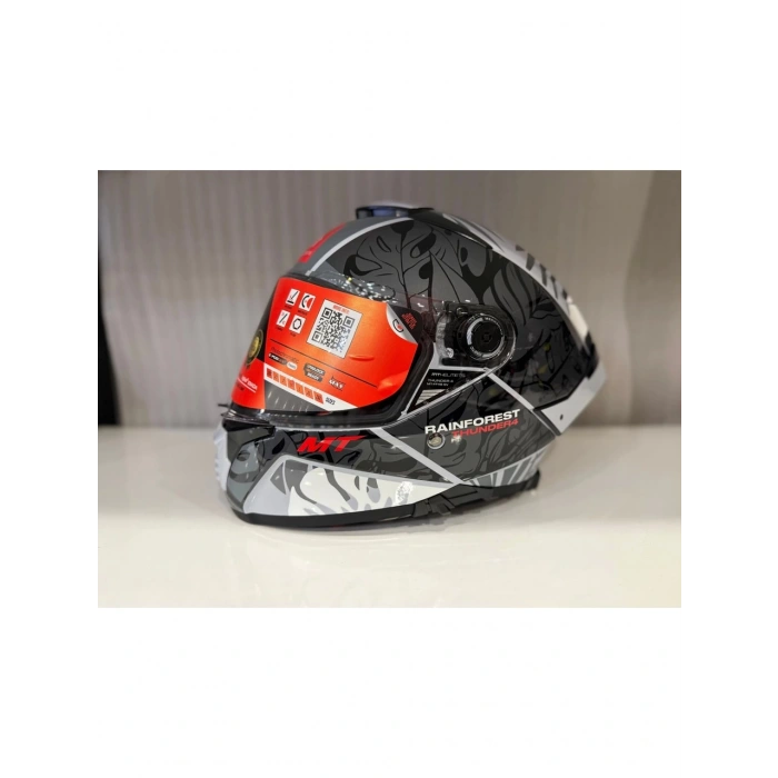 Mt Helmets Kask mt Thunder 4 Sv Raınforest C2 Parlak Gri