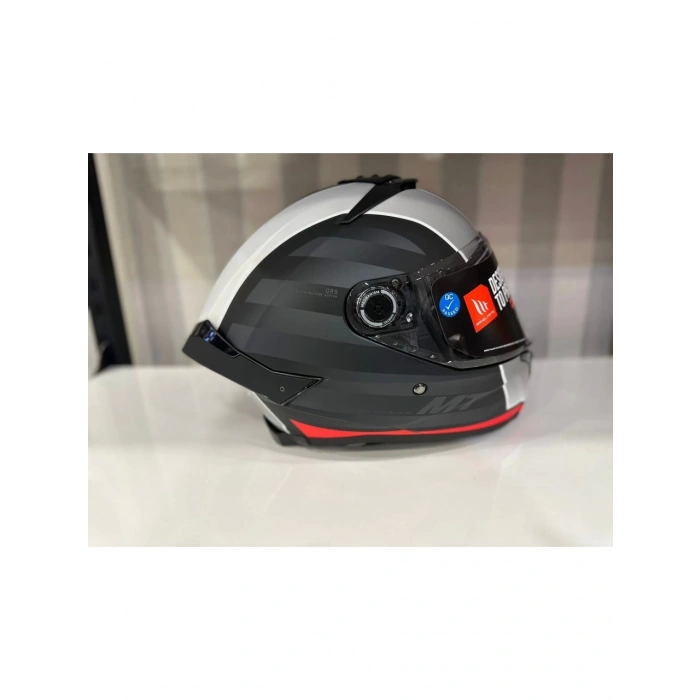 Mt Helmets Kask Mt Thunder 4 Sv Tears B5 Mat Siyah/Kırmızı