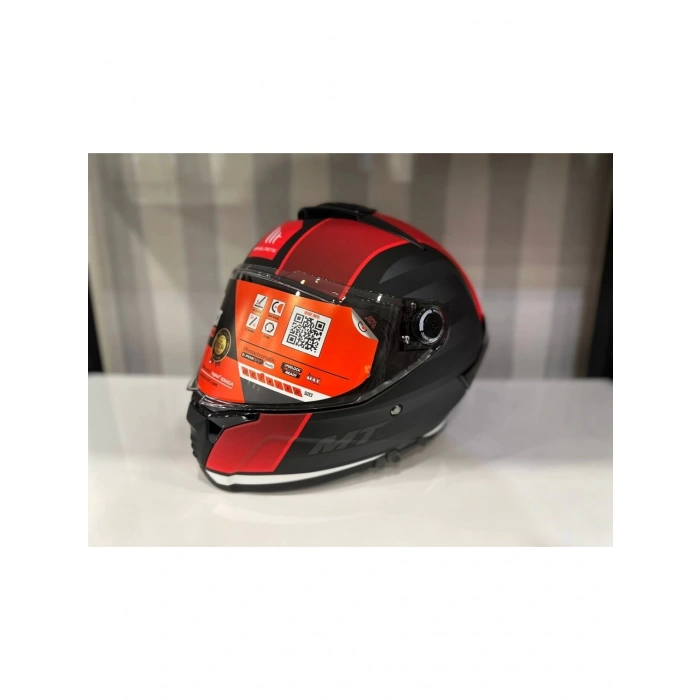 Mt Helmets Kask Mt Thunder 4 Sv Tears B5 Mat Siyah/Kırmızı