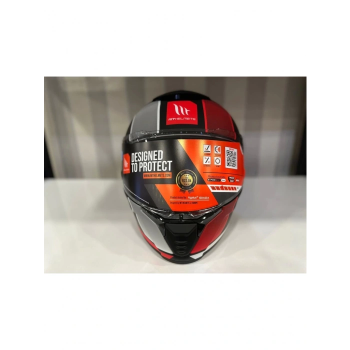 Mt Helmets Kask Mt Thunder 4 Sv Tears B5 Mat Siyah/Kırmızı