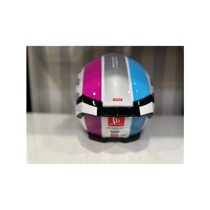 Mt Helmets Kask Mt Thunder 4 Sv Tears C8 Parlak Inci Beyaz/Pembe