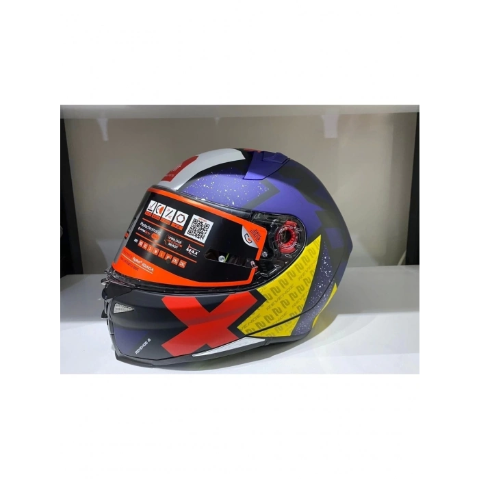 Mt Helmets Kask Revenge 2 Lıght B7 Mat Inci Mavi