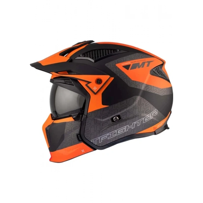 Mt Helmets Streetfighter Sv S Totem B4 Mat Turuncu