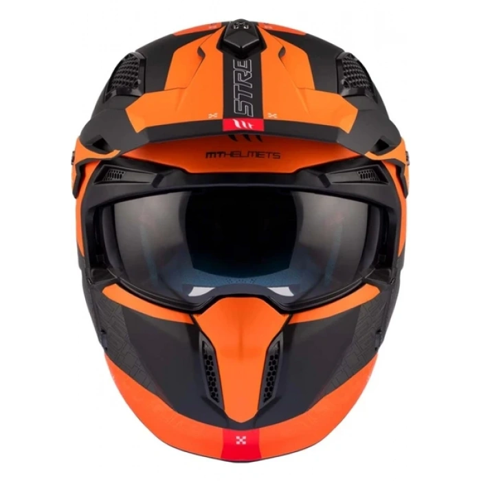 Mt Helmets Streetfighter Sv S Totem B4 Mat Turuncu