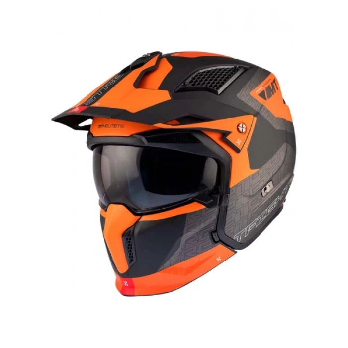 Mt Helmets Streetfighter Sv S Totem B4 Mat Turuncu