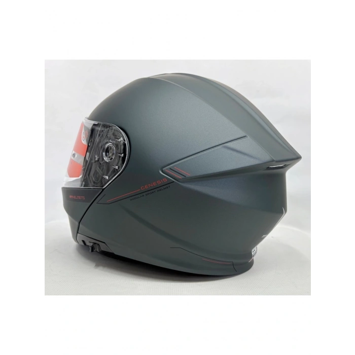 MT Kask mt Genesis Sv Çene Açılır Kask Mat Anthracite Grey