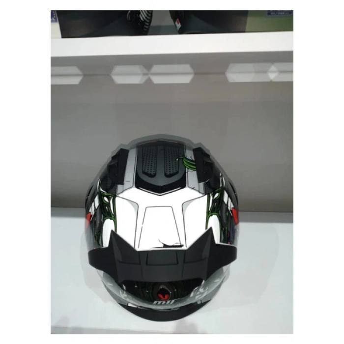 MTS Kask Mts Pro 801 War Güneş Gözlüklü Mat Gri/kırmızı