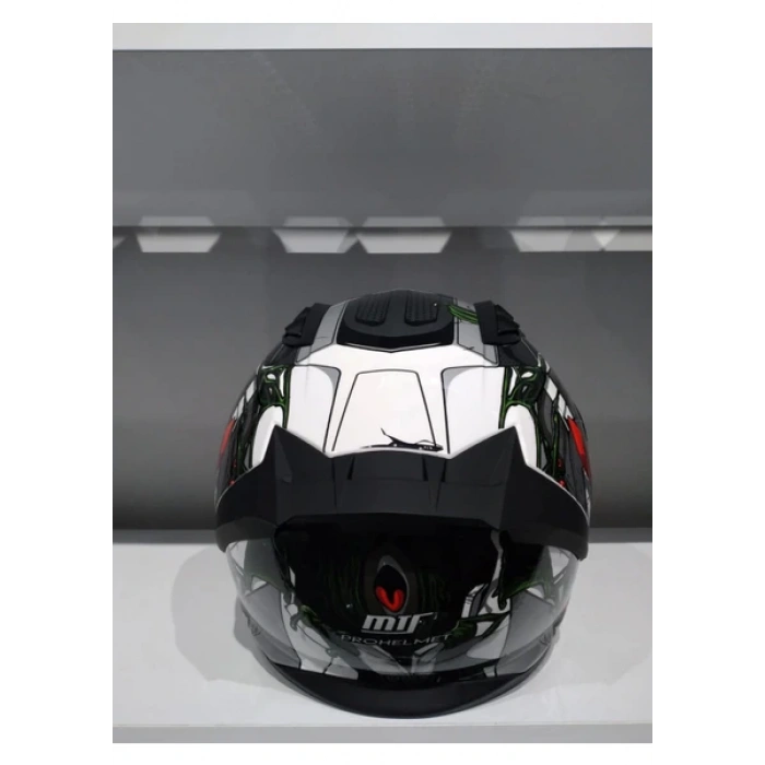 MTS Kask Mts Pro 801 War Güneş Gözlüklü Mat Gri/kırmızı