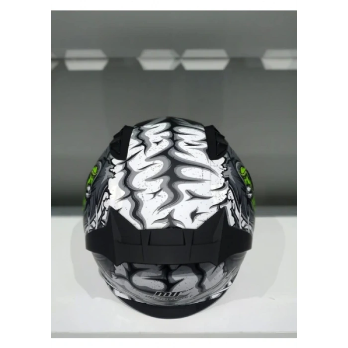 MTS Kask Mts Pro 801 Zombi Güneş Gözlüklü Grey/whıte/yellow