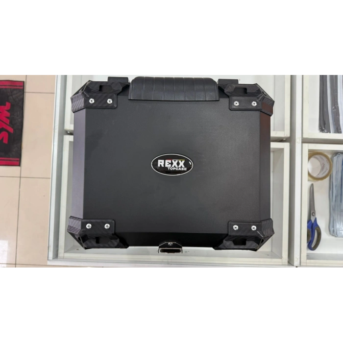REXX 60 LİTRE ABS MOTOSİKLET ARKA ÇANTA - SİYAH