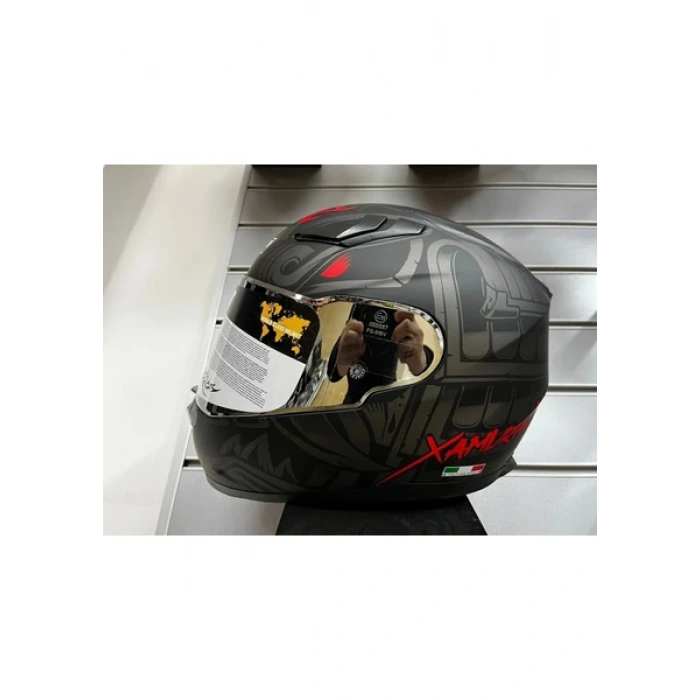 Sway Kask 816 Xamurai Mat Siyah/gri Full Face