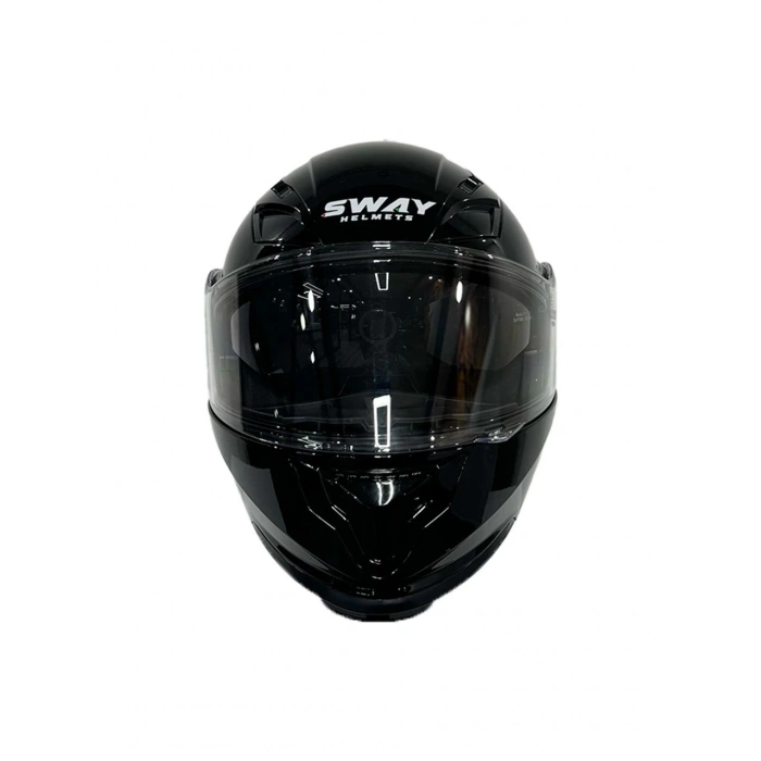 Sway Kask Sway 926 Parlak Siyah Çene Açılır