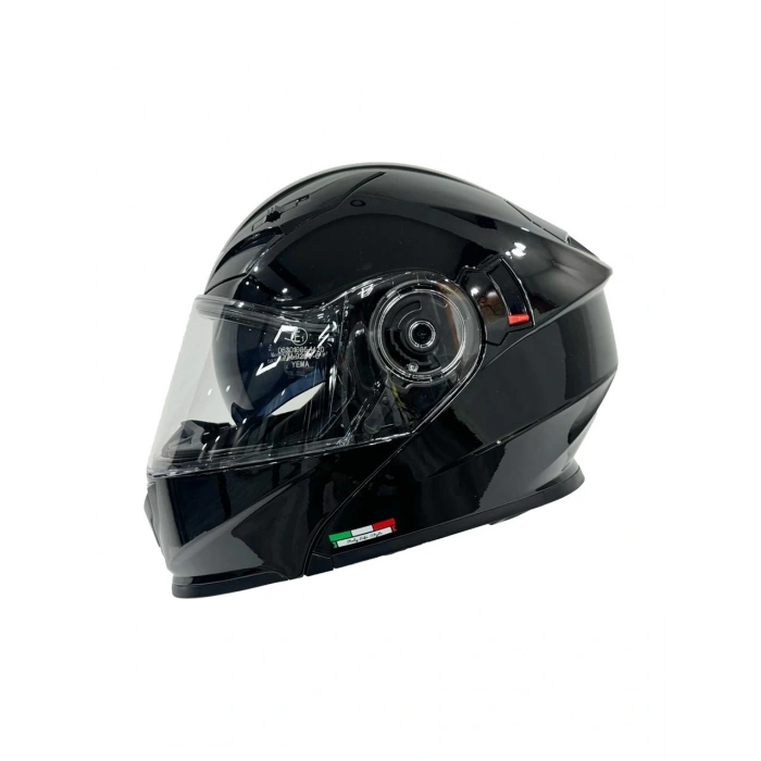 Sway Kask Sway 926 Parlak Siyah Çene Açılır