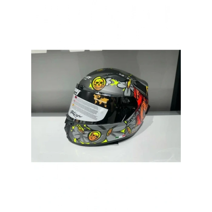 Sway Kask Sway Sw 820 Badboy Full Face Gümüş Vizör