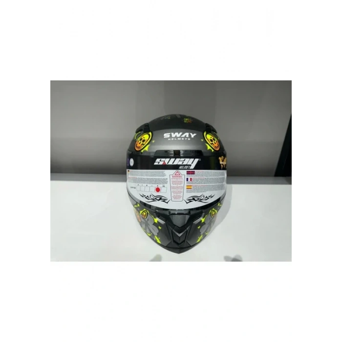 Sway Kask Sway Sw 820 Badboy Full Face Gümüş Vizör