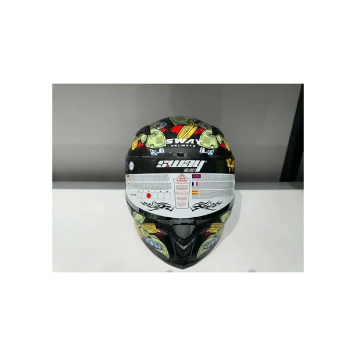 Sway Kask Sway Sw 820 Ugly Fulla Face Gümüş Vizör