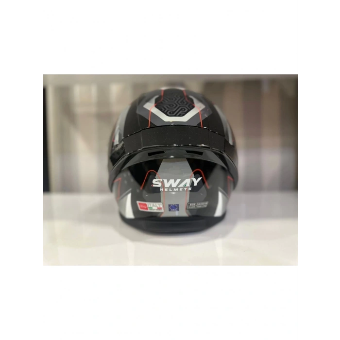 Sway Kask Sway Sw 850 Black/whıte Full Face