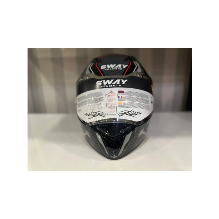 Sway Kask Sway Sw 850 Black/whıte Full Face