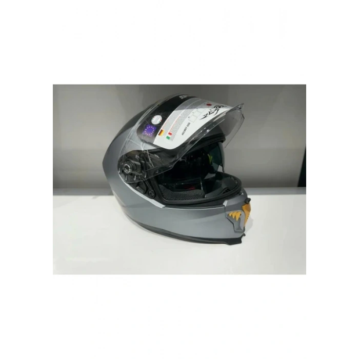 Sway Kask Sway SW-865 Mat Gri Güneş Gözlüklü