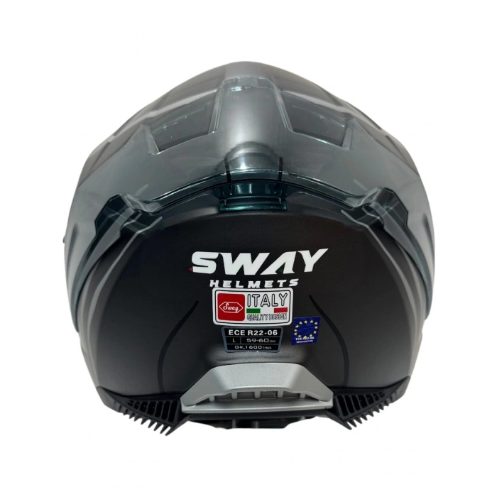 Sway Kask Sway Sw 865 Space Black Whıte Güneş Gözlüklü