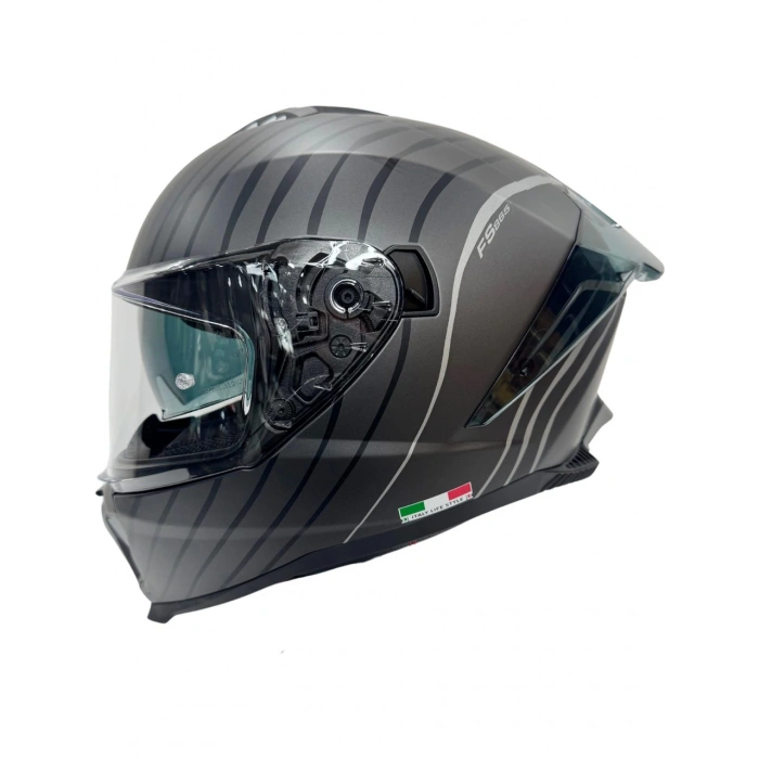 Sway Kask Sway Sw 865 Space Black Whıte Güneş Gözlüklü