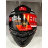 KASK MT GENESİS SV CAVE A5 ÇENE AÇILIR MAT SİYAH/KIRMIZI