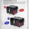REXX 45 LİTRE ABS MOTOSİKLET ARKA ÇANTA - SİYAH