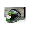 Sway Kask SW-865 Mat Grey/green Güneş Gözlüklü