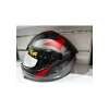 Sway Kask SW-865 St Titanyum/red/black Güneş Gözlüklü