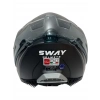 Sway Kask Sway Sw 865 Space Black Whıte Güneş Gözlüklü