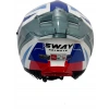 Sway Kask Sway Sw 865 Tıtan White Blue Red Güneş Gözlüklü