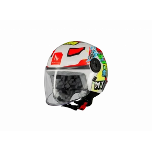 KASK MT ÇOCUK LITE DİNO A0 BEYAZ
