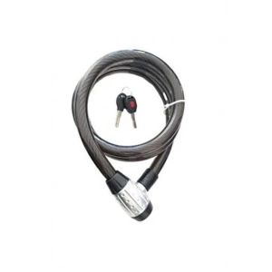 Motosiklet Kilidi Çelik Güçlendirilmiş Halat Zincir Kilit 22x200 2 Metre SİYAH