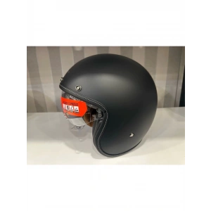 Mt Helmets Kask mt Lemans 2 Sv Mat Siyah Şeffaf Vizörlü