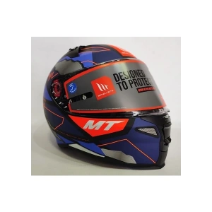 MT Revenge 2 Hector Garzo A7 Mat Mavi - Şeffaf Vizörlü